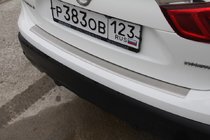 Nissan Qashqai 2014–2021 Ochranná lišta zadního nárazníku OmsaLine (2014-2017, nerez) fotografie 3