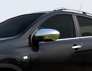 Nissan Qashqai 2010–2014 Chromové kryty zpětných zrcátek (2 ks, plast) fotografie 2