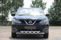 Nissan Qashqai 2007–2010 Přední ochranný rám ST015 (nerez) fotografie 2