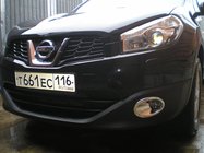 Nissan Qashqai 2007–2010 Rámečky mlhovek s prolisem (2 ks, plast) fotografie 2