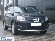 Nissan Qashqai 2007–2010 Přední ochranný rám ST008 (nerez) fotografie 3