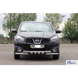 Přední nerezový ochranný rám ST009-15 Nissan Qashqai 2010–2014 fotografie 2