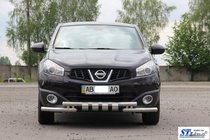 Nissan Qashqai 2010–2014 Přední nerezový ochranný rám ST009-15 fotografie 2
