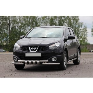 Přední nerezový ochranný rám ST009-15 Nissan Qashqai 2010–2014 fotografie 1