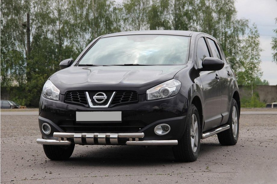 Nissan Qashqai 2010–2014 Přední nerezový ochranný rám ST009-15 Image