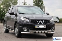Nissan Qashqai 2010–2014 Přední nerezový ochranný rám ST009-15 fotografie 3