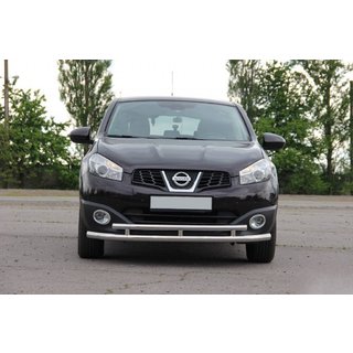 Přední dvojitý ochranný rám ST016 (nerez) Nissan Qashqai 2010–2014 fotografie 1