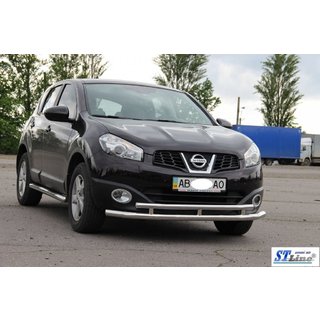 Přední dvojitý ochranný rám ST016 (nerez) Nissan Qashqai 2010–2014 fotografie 3