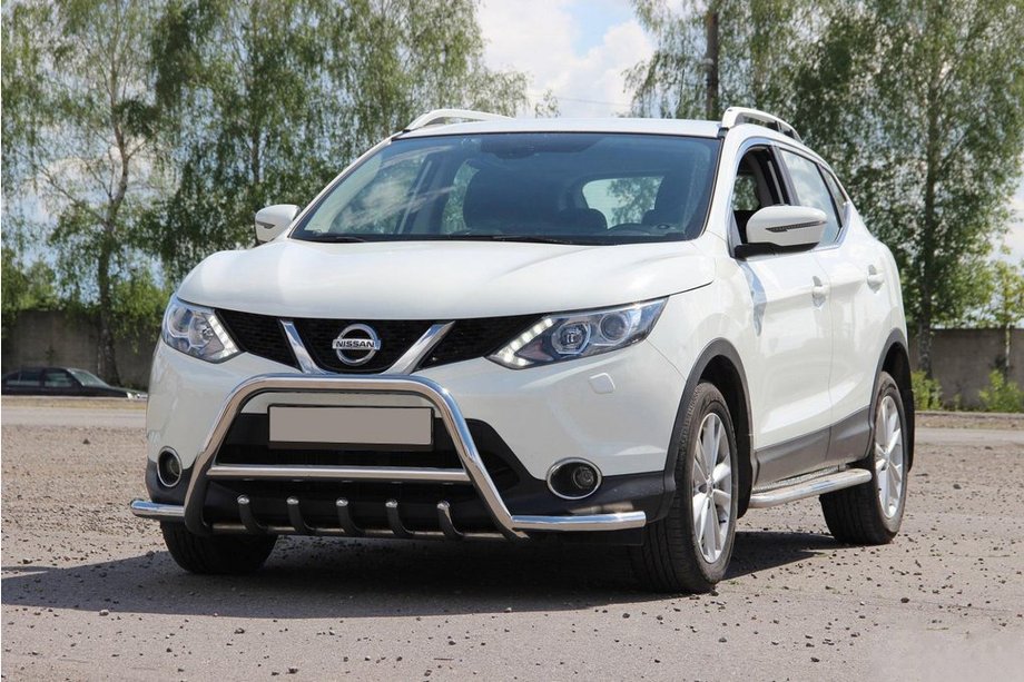 Nissan Qashqai 2014–2021 Přední ochranný rám WT003-Plus (nerez) Image