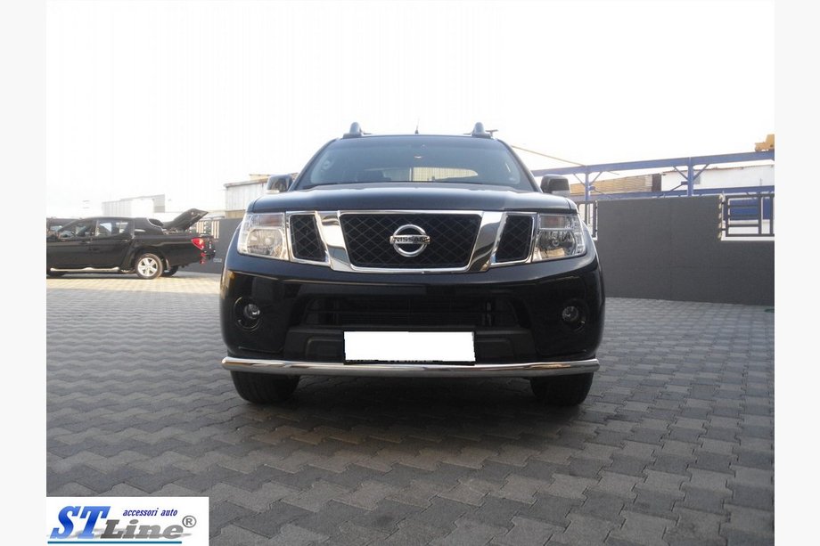 Nissan Navara 2006–2015 Přední ochranný rám ST008 (nerez) Fotografie 4