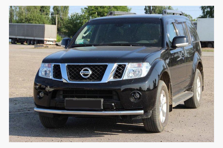 Nissan Pathfinder R51 2005–2014 Přední ochranný rám ST008-1 (nerez) Image