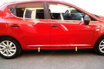 Seat Ibiza 2010–2017 Chromové lišty dveří Carmos (4 ks, nerez) fotografie 1