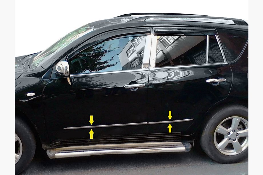 Toyota Rav 4 2006–2013 Lišty dveří (nerez) Fotografie 1