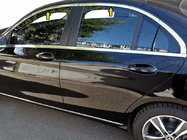 Mercedes C-Class W205 2014–2021 Horní okenní lišty (nerez) fotografie 1