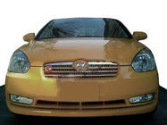 Hyundai Accent 2006–2010 Nerezové lišty na masku chladiče (2 ks) fotografie 1