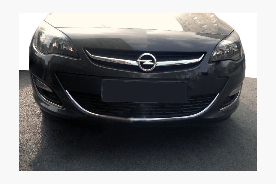 Opel Astra J 2009–2015 Nerezová lišta na přední nárazník Image