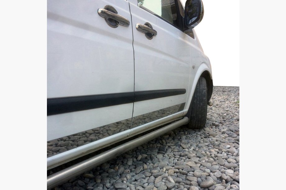 Mercedes Vito W639 2004–2014 Dveřní chromové lišty na hranu dveří (8 ks, nerezová ocel) Image
