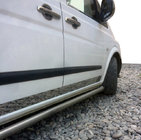 Mercedes Vito W639 2004–2014 Dveřní chromové lišty na hranu dveří (8 ks, nerezová ocel) fotografie 1