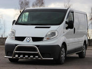 Renault Trafic 2001–2015 Přední ochranný rám (kengur) s bočními vzpěrami WT003-15 (nerez) fotografie 1
