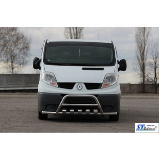 Přední ochranný rám (kengur) s bočními vzpěrami WT003-15 (nerez) fotografie 2