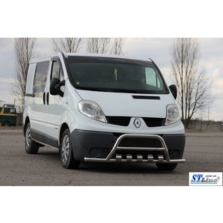 Přední ochranný rám (kengur) s bočními vzpěrami WT003-15 (nerez) fotografie 3