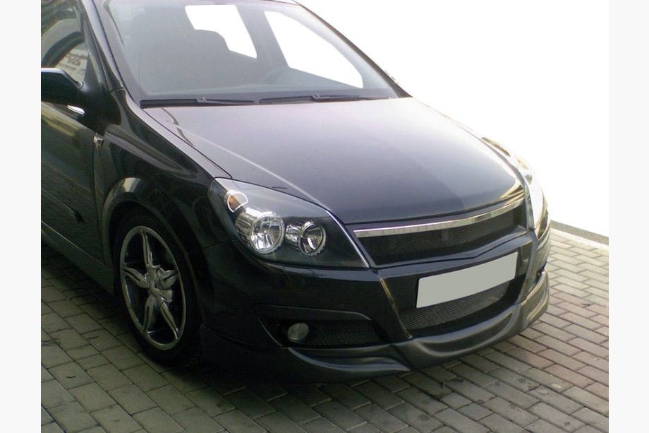 Opel Astra H 2004–2013 Přední spodní lip spoiler HB V1 (k lakování) Fotografie 1