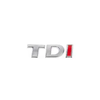 Nápis TDI (šikmé písmo)