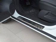Opel Corsa C 2000–2006 Nerezové kryty prahů Natanika Premium (4 ks) fotografie 1