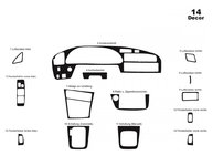 Toyota Camry 1991–1996 Kryty palubní desky Hliník fotografie 2
