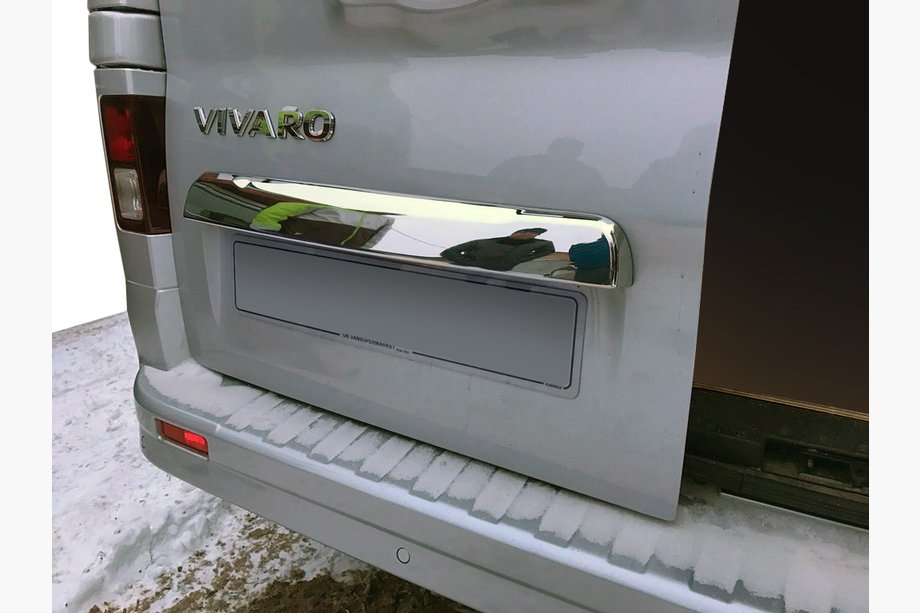 Opel Vivaro 2015–2019 Lišta nad SPZ (nerez) Image