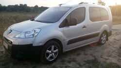 Peugeot Partner Tepee 2008–2018 Střešní ližiny CHROM fotografie 5