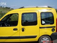 Renault Kangoo 1998–2008 Chromované střešní ližiny Standardní základna, plastové patky fotografie 4