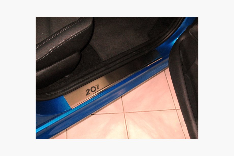 Peugeot 207 2006–2014 Nerezové kryty prahů Nataniko (4 ks, nerez) Image