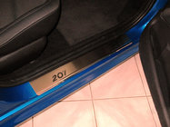 Peugeot 207 2006–2014 Nerezové kryty prahů Nataniko (4 ks, nerez) fotografie 1