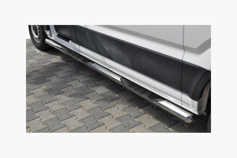 Volkswagen Crafter 2016– Boční nerezové trubky (2 ks) Ø70, dlouhá / extra dlouhá Image