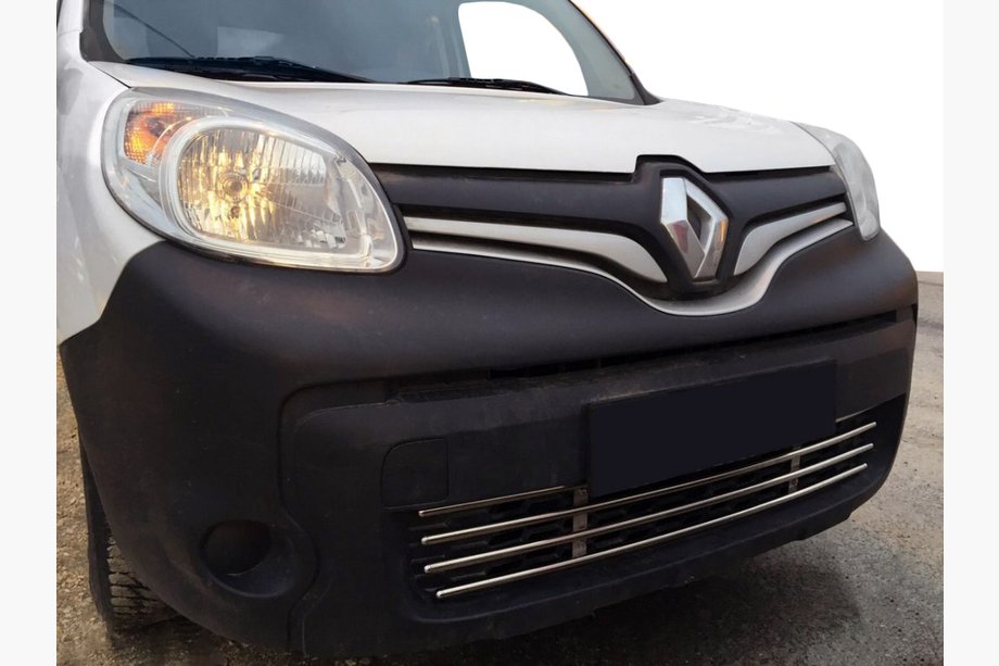 Renault Kangoo 2008–2020 Celistvá mřížka do nárazníku (nerez) Image