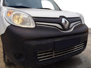 Renault Kangoo 2008–2020 Celistvá mřížka do nárazníku (nerez) fotografie 1
