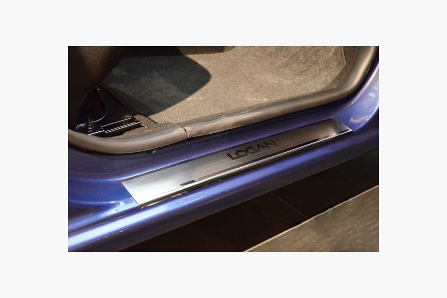 Renault Logan II 2013–2022 Nerezové kryty prahů Nataniko (4 ks, nerez) Image
