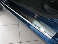 Renault Megane III 2009–2016 Nerezové kryty prahů Nataniko (4 ks, nerez) Standard - páska Lohmann, 0,5 mm fotografie 1