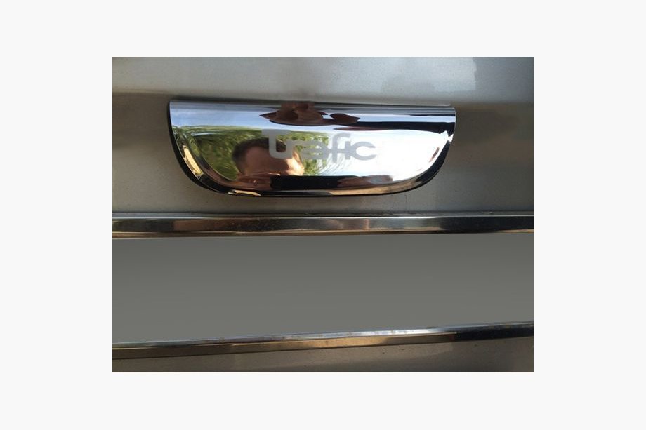 Opel Vivaro 2001–2015 Chromová lišta nad SPZ (křídlové dveře, nerez) Bez nápisu Image
