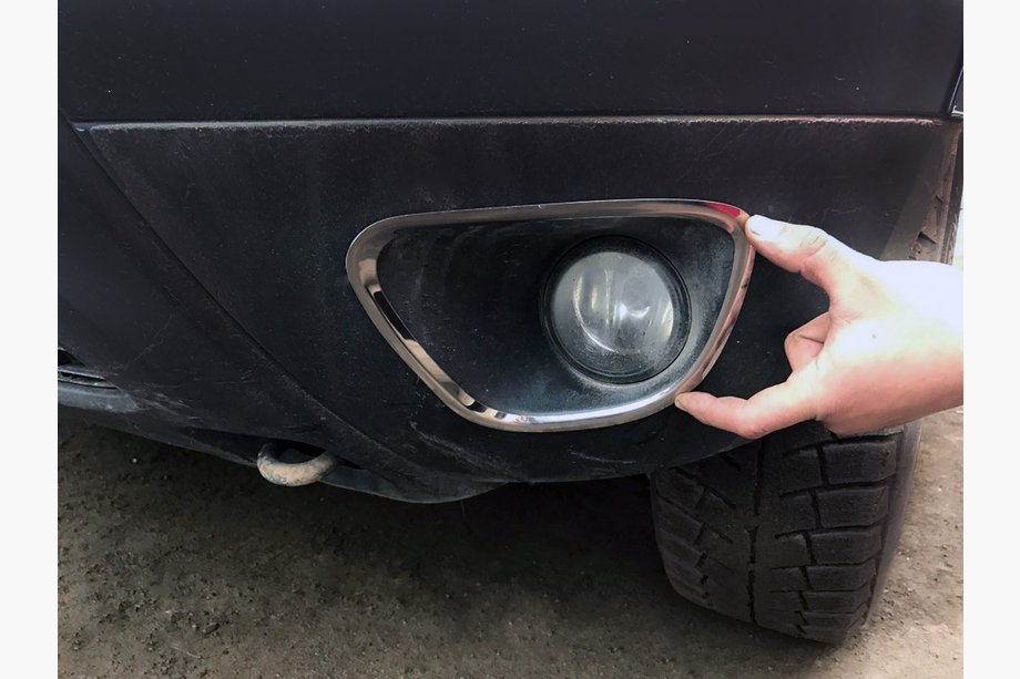 Renault Duster 2008–2017 Chromové rámečky mlhovek 2008-2013 (2 ks, nerez) Image
