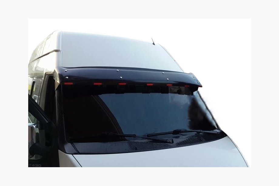 Ford Transit 2000–2014 Sluneční kšilt na čelní sklo (černý lesk, 5 mm) Image