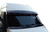 Ford Transit 2000–2014 Sluneční kšilt na čelní sklo (černý lesk, 5 mm) fotografie 1