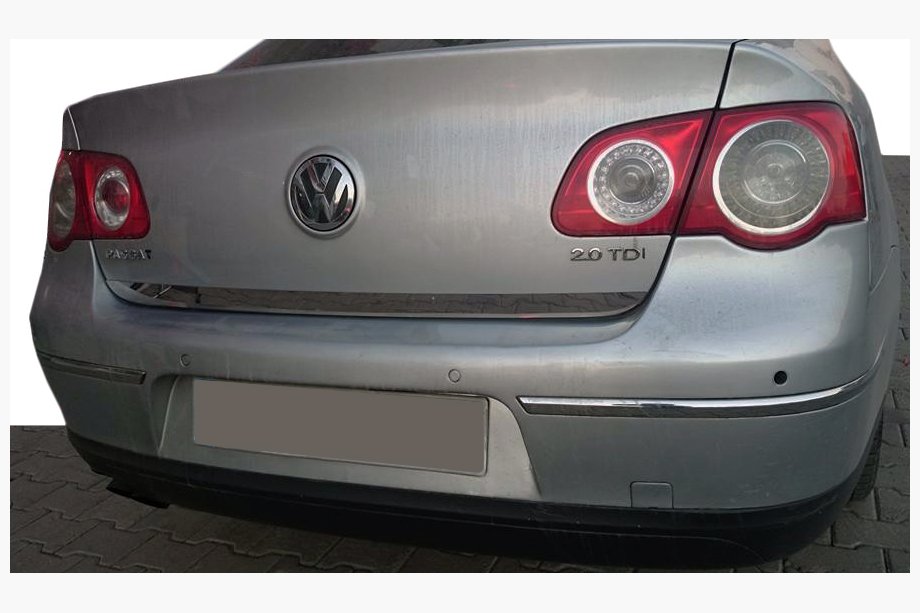 Volkswagen Passat B6 2006–2012 Nerezová lišta hrany víka kufru Image