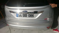 Ford Focus II 2008–2011 Nerezová lišta na víko kufru (HB) fotografie 3