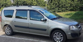 Dacia Logan MCV 2004–2014 Deflektory oken (4 ks, Cobra) fotografie 1