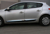 Renault Megane III 2009–2016 Dveřní lišty (HB, 4 ks, nerez) fotografie 4