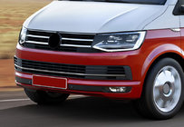 Volkswagen T6 2015–2024 VÝPRODEJ! Kryty mřížky nárazníku 2015-2019 (3 ks, nerez) fotografie 1