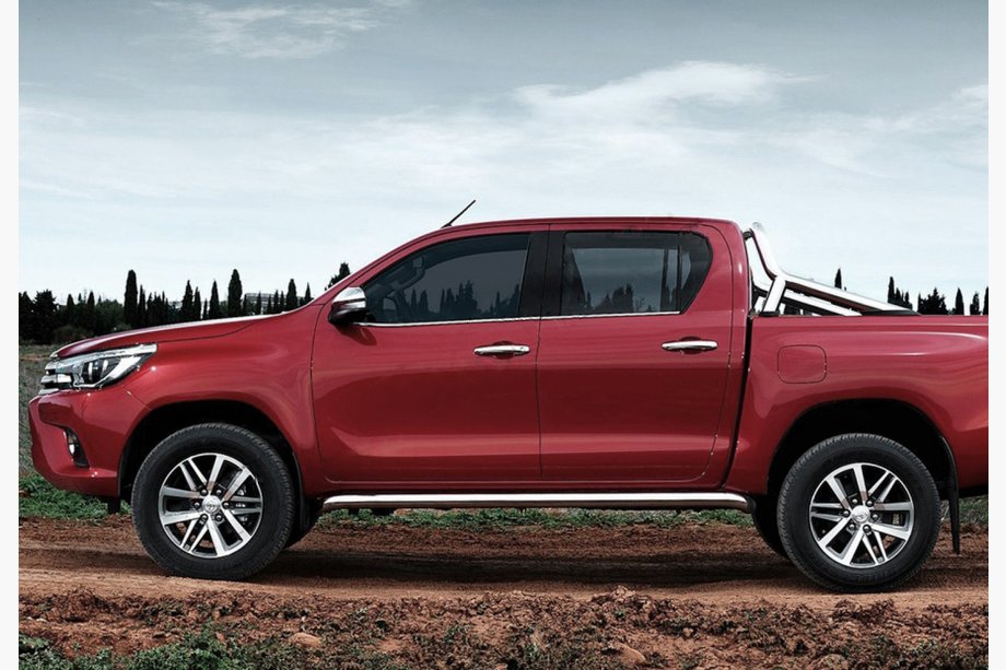 Toyota Hilux 2015– Okenní lišty (4 ks, nerez) Image