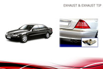 Mercedes S-Class W220 1998–2005 Koncovky výfuku V2 (2 ks) fotografie 7